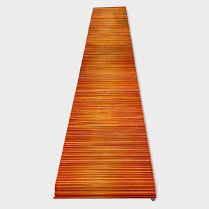Raffia table runner from the Philippines, orange